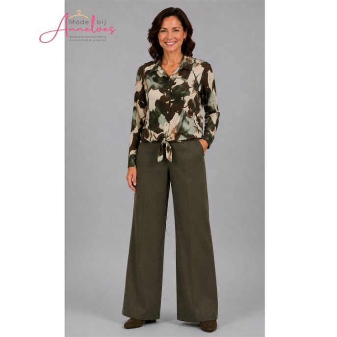 Batida Blouse kraag strik 2662 Flora print Batida Blouse kraag strik 2662 Flora print