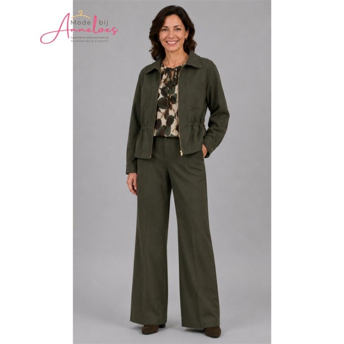 Batida Jasje rits taillekoord 2580 Khaki Batida Jasje rits taillekoord 2580 Khaki