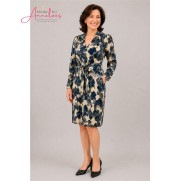 Batida Jurk bloemenprint 2652 Sapphire blue Batida Jurk bloemenprint 2652 Sapphire blue