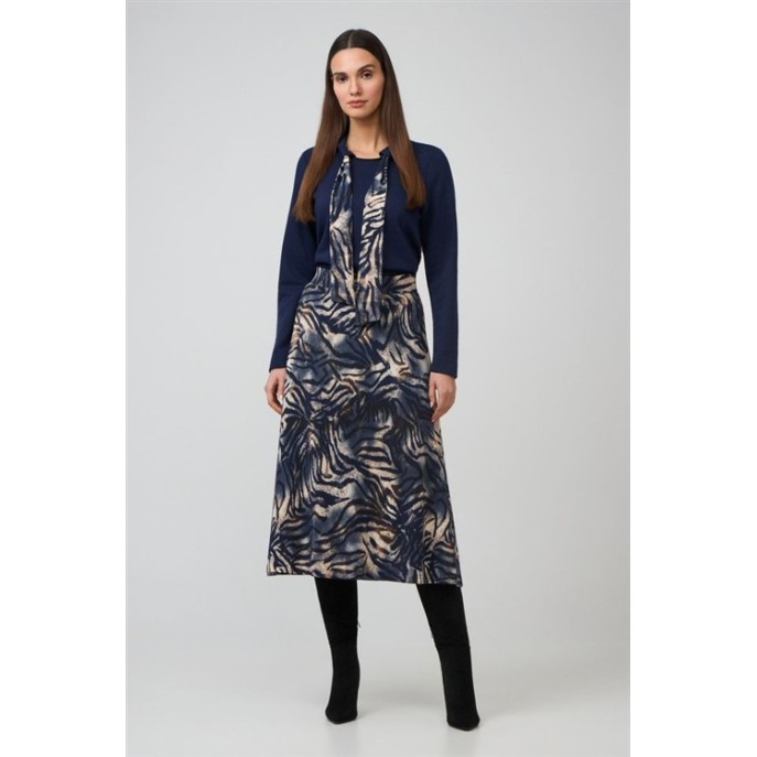 Batida Rok dierenprint 2603 Midnight blue Batida Rok dierenprint 2603 Midnight blue