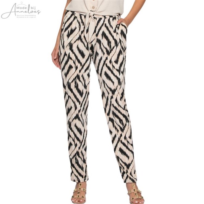 Z Batida Broek lang print - Zwart zand