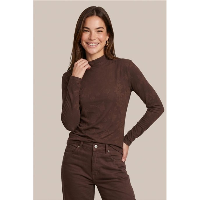 Cs The Label Top Turtle 26NFC05 borduring opdruk - Mocha Brown Cs The Label Top Turtle 26NFC05 borduring opdruk - Mocha Brown