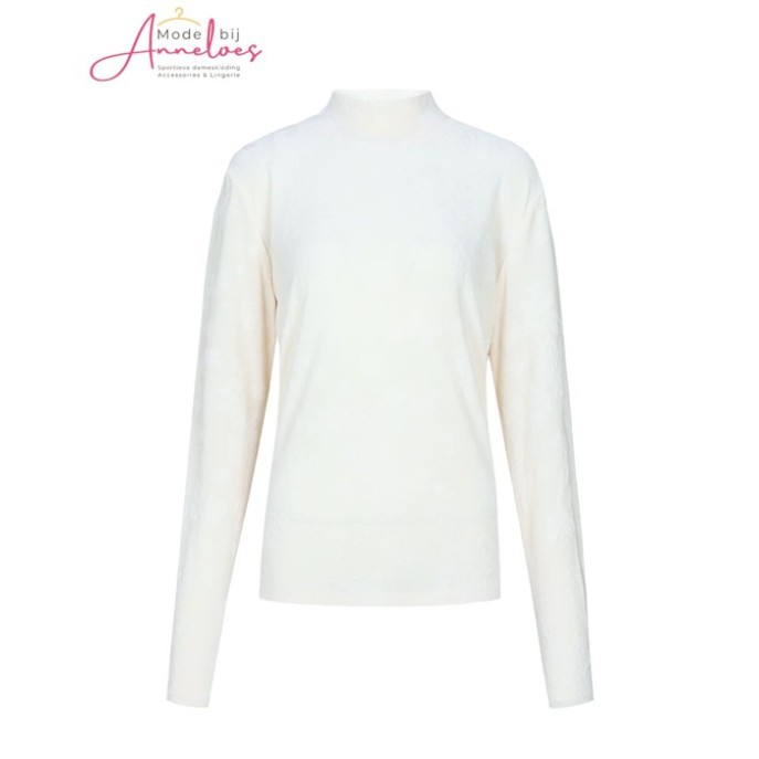 Cs The Label Top Turtle 26NFC05 borduring opdruk - Wool White
