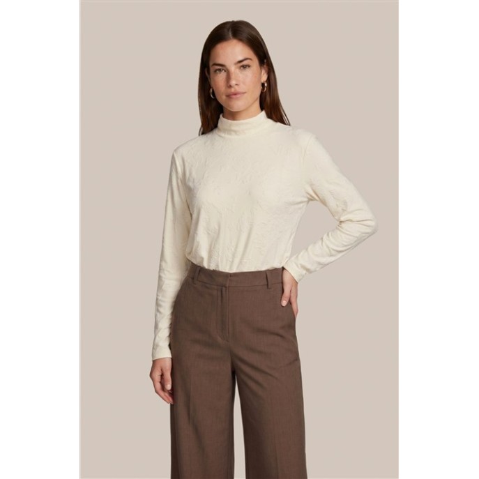 Cs The Label Top Turtle 26NFC05 borduring opdruk - Wool White