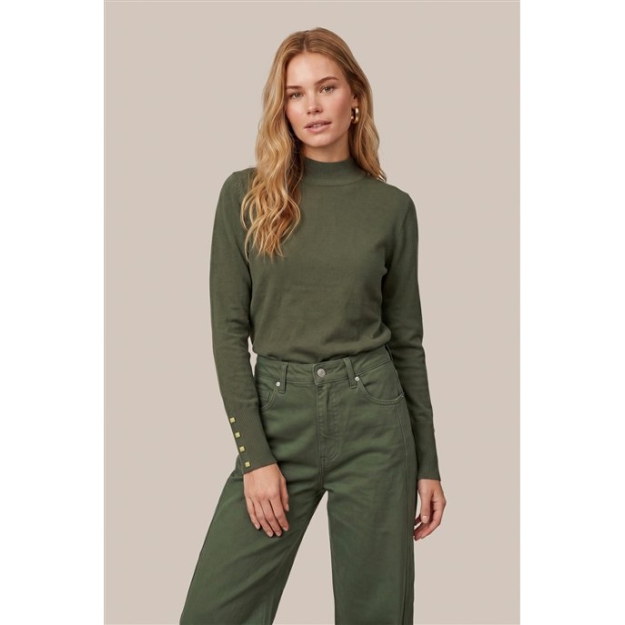 CS the Label Pullover Ambra 26NMC05 Dark Olive CS the Label Pullover Ambra 26NMC05 Dark Olive