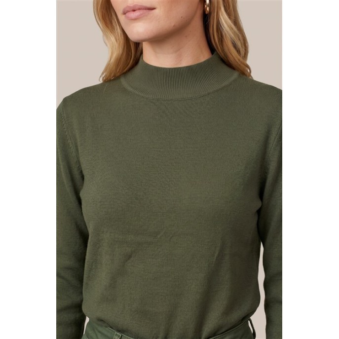 CS the Label Pullover Ambra 26NMC05 Dark Olive CS the Label Pullover Ambra 26NMC05 Dark Olive
