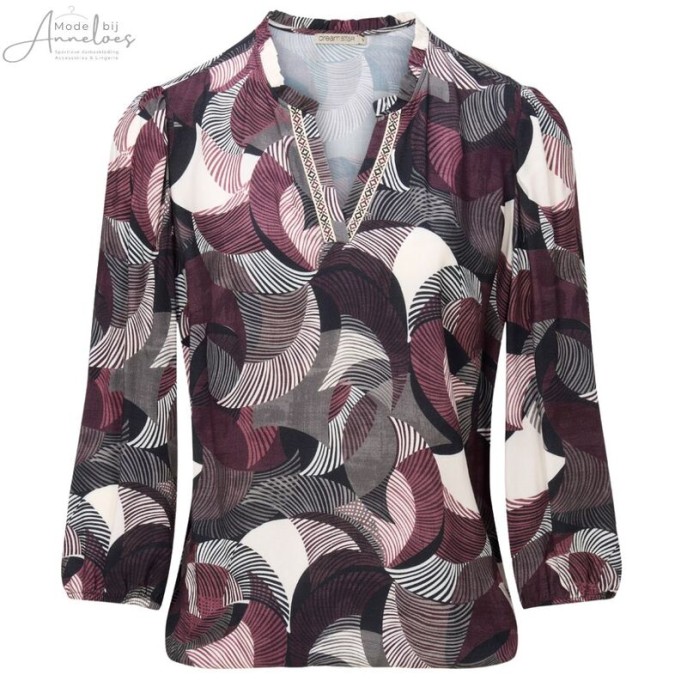 Dreamstar Blouse Candice Eyelash Burgundy