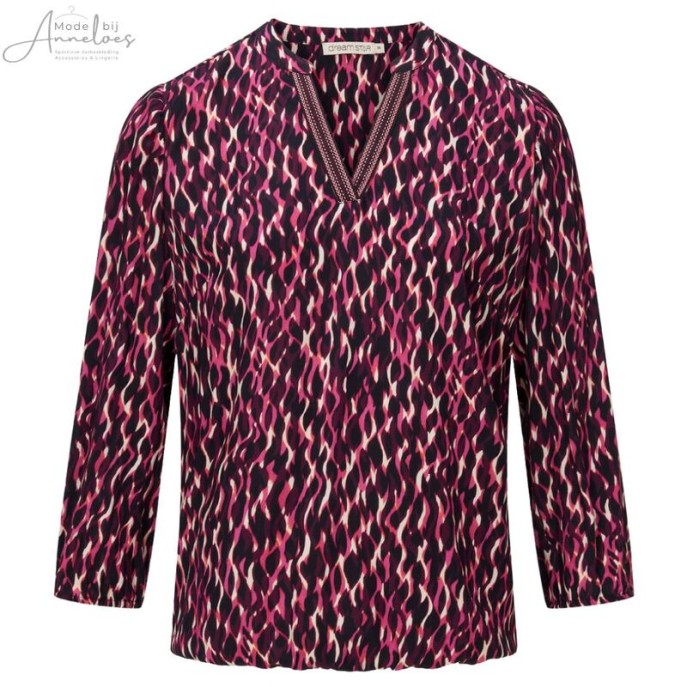 Dreamstar Blouse Cemily Vlammetje Burgundy