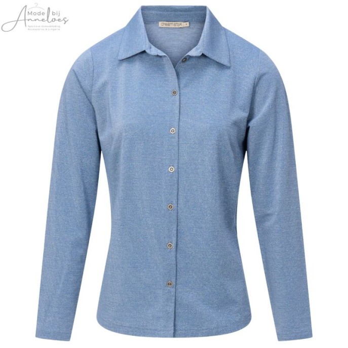 W Dreamstar Blouse Alessia lurex Blue