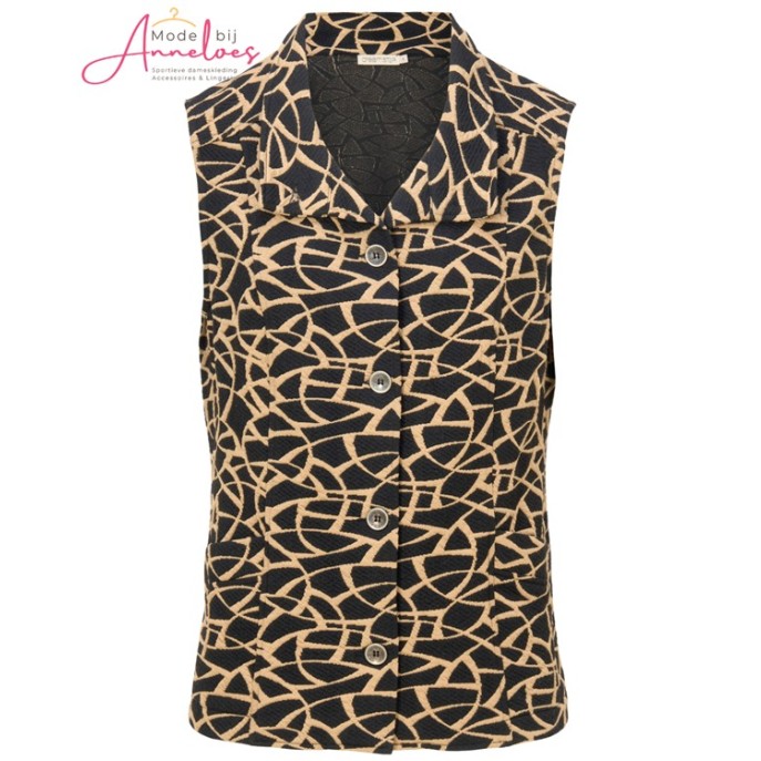 Dreamstar Bodywarmer Bobby cirkel Zwart Camel