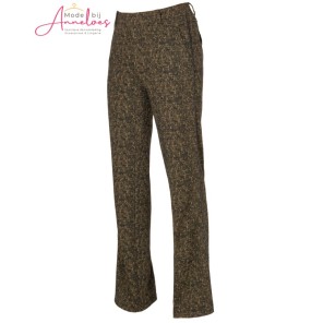 Dreamstar Broek Lukus fancy jaqcuard Camel Zwart