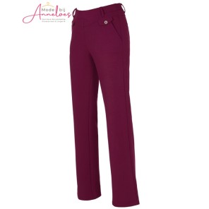 Dreamstar Broek Xandra scuba crepe Burgundy