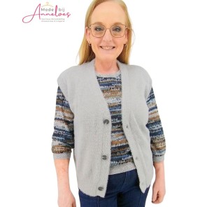 Dreamstar Gilet Justine harig Grijs