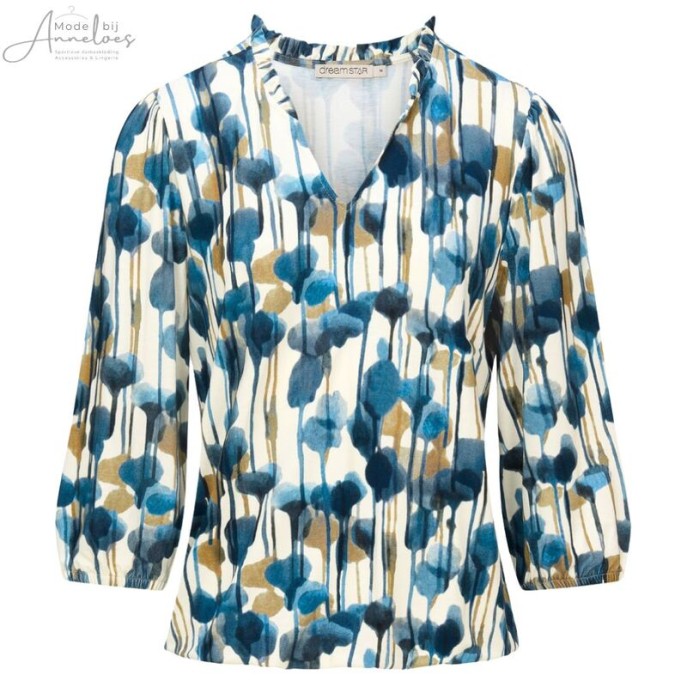 Dreamstar T-shirt Gemma drip print Blue