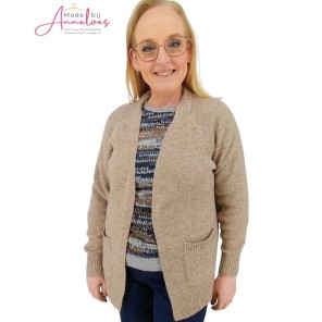 Dreamstar Vest Sandrine pailette brei Mokka