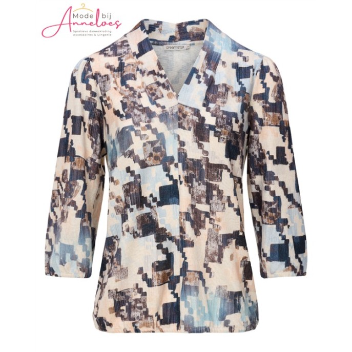 Dreamstar shirt 132 Beluga blok Indigo mix