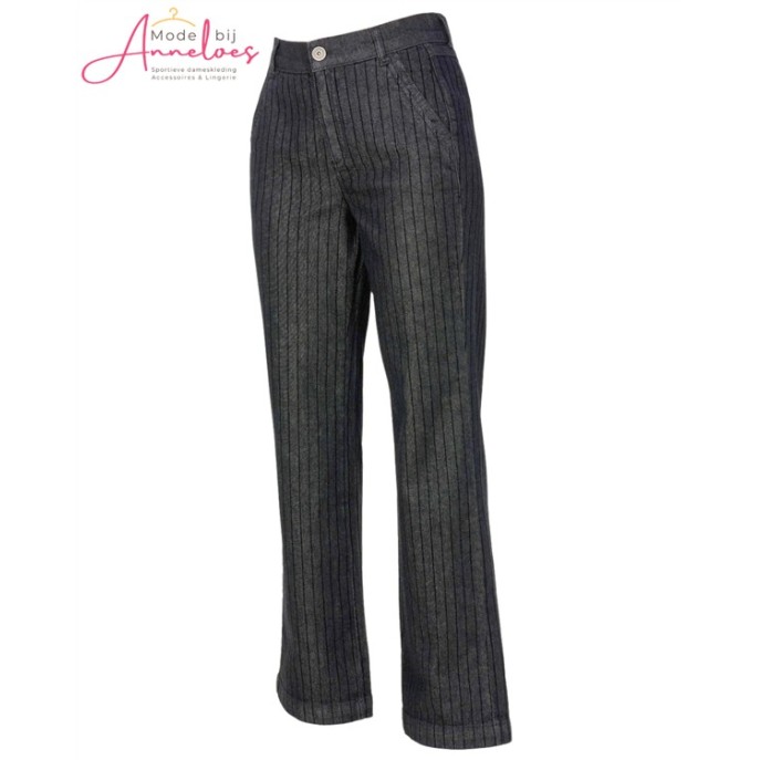 Dreamstar Jeans 211 Linora Black Denim streep Dreamstar Jeans 211 Linora Black Denim streep