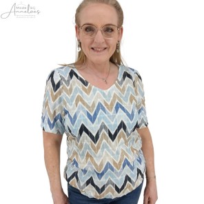 Dreamstar Shirt Jolly zigzag Blue mix