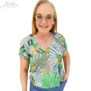 Dreamstar T-shirt Kiara vhals print Multicolor