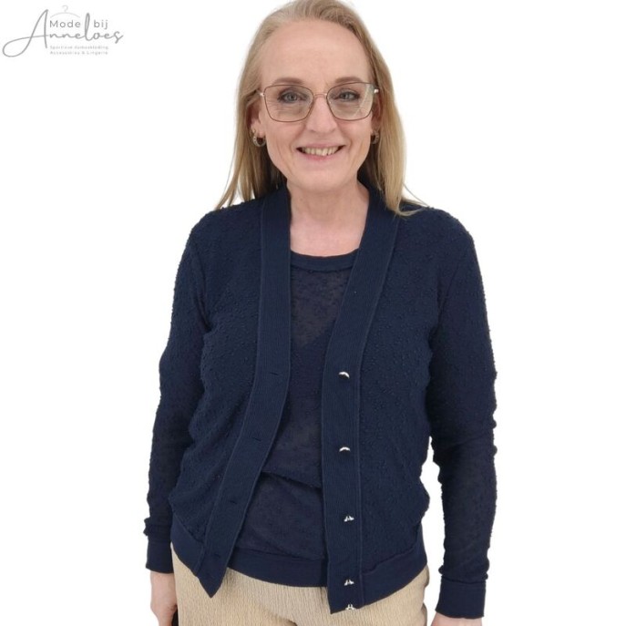 S Dreamstar Vest Anja uni knoop Indigo