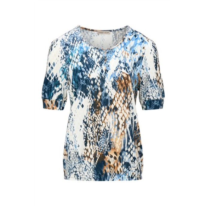 Dreamstar Shirt 233 Carino snake print Indigo Dreamstar Shirt 233 Carino snake print Indigo