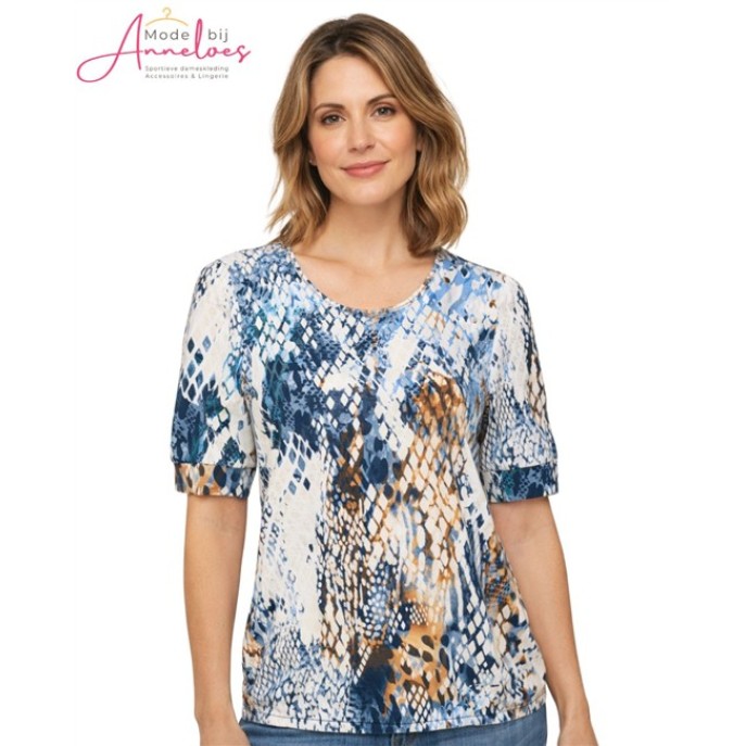 Dreamstar Shirt 233 Carino snake print Indigo Dreamstar Shirt 233 Carino snake print Indigo