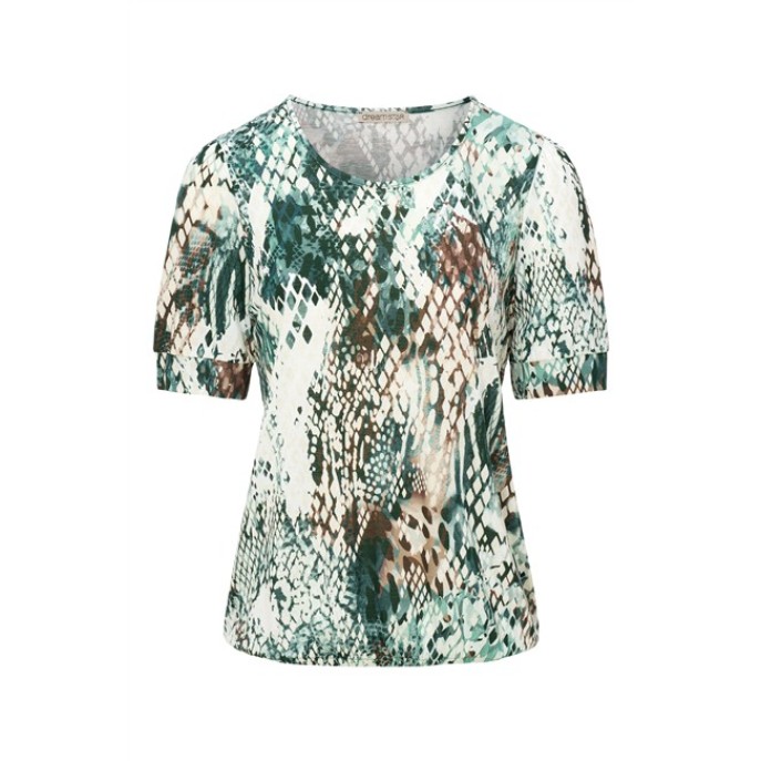 Dreamstar Shirt 233 Carino snake print Jade mix