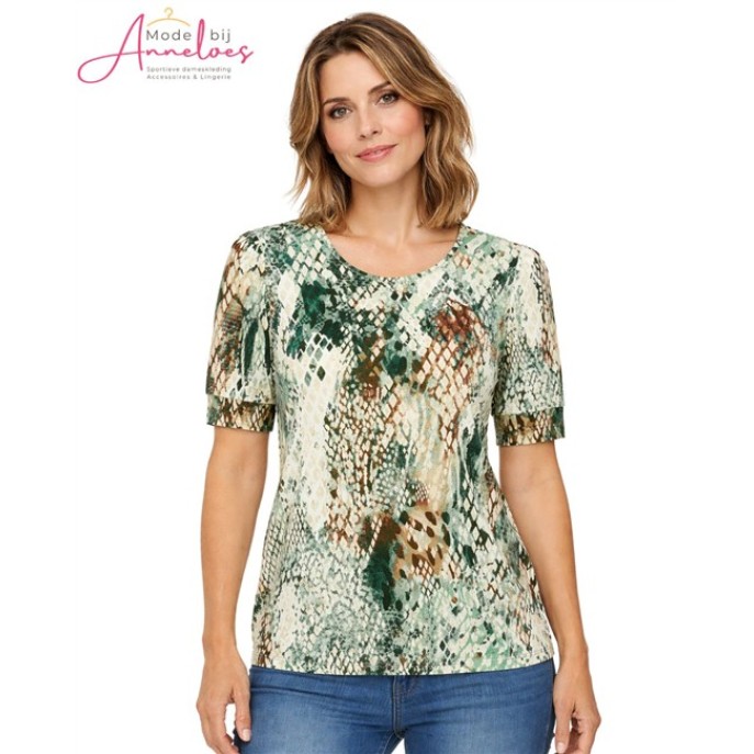 Dreamstar Shirt 233 Carino snake print Jade mix