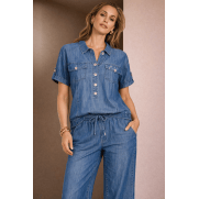 Dreamstar blouse jasje 221 Gioja lyocell Blue denim Dreamstar blouse jasje 221 Gioja lyocell Blue denim