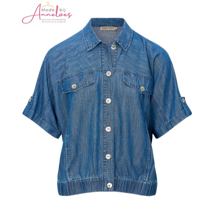 Dreamstar blouse jasje 221 Gioja lyocell Blue denim
