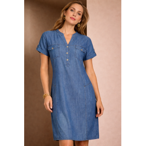 Dreamstar 221 Jurk Darcial lyocell blue denim 