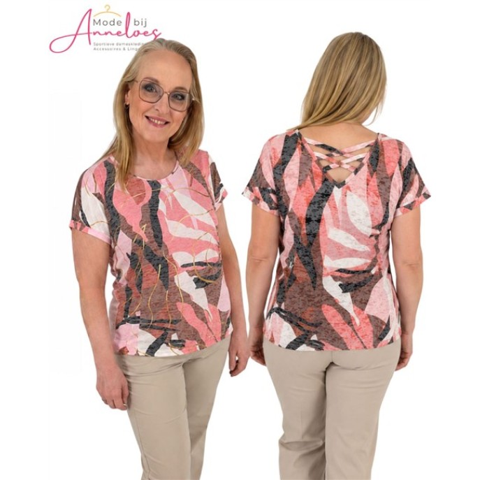 Dreamstar T-shirt 320 Wupper leave bruin koraal