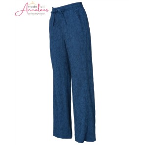 Dreamstar Broek Linko bloem relief Indigo