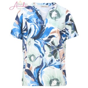 Dreamstar Shirt flower rouche Blue mix Dreamstar Shirt flower rouche Blue mix