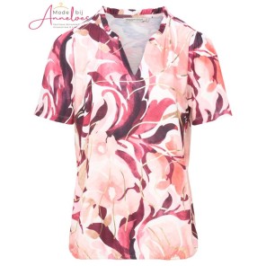 Dreamstar Shirt flower rouche Pink mix Dreamstar Shirt flower rouche Pink mix