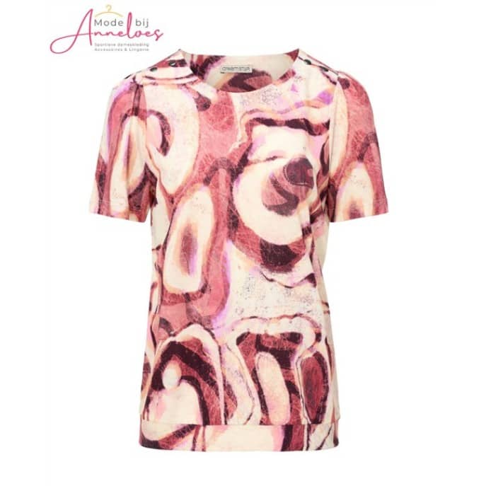 Dreamstar shirt 239 Kawaii Marmer print Pink mix