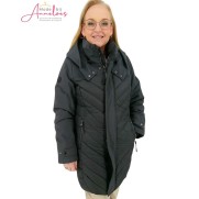 District Outerwear Winterjas St Moritz halflang Dark Shadow
