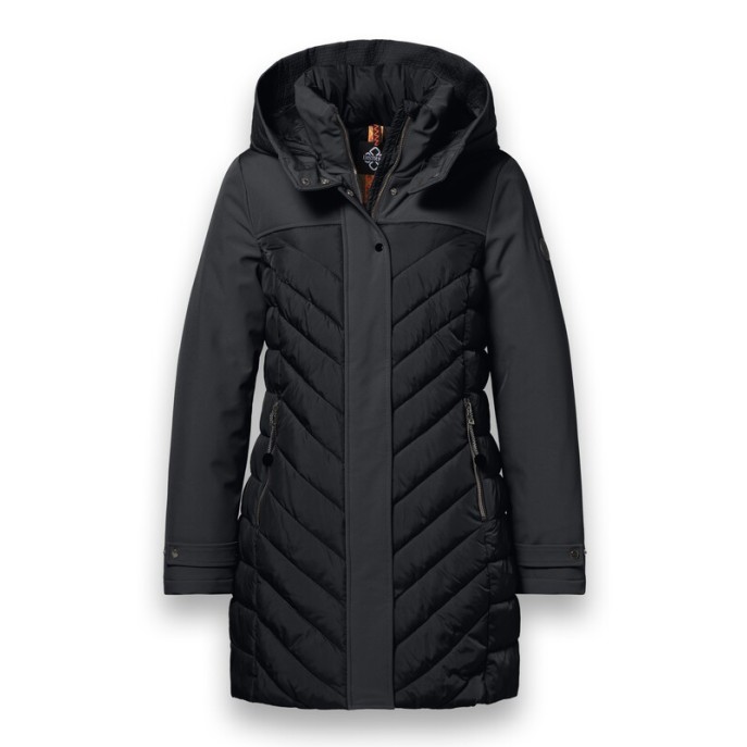 District Outerwear Winterjas St Moritz halflang Dark Shadow