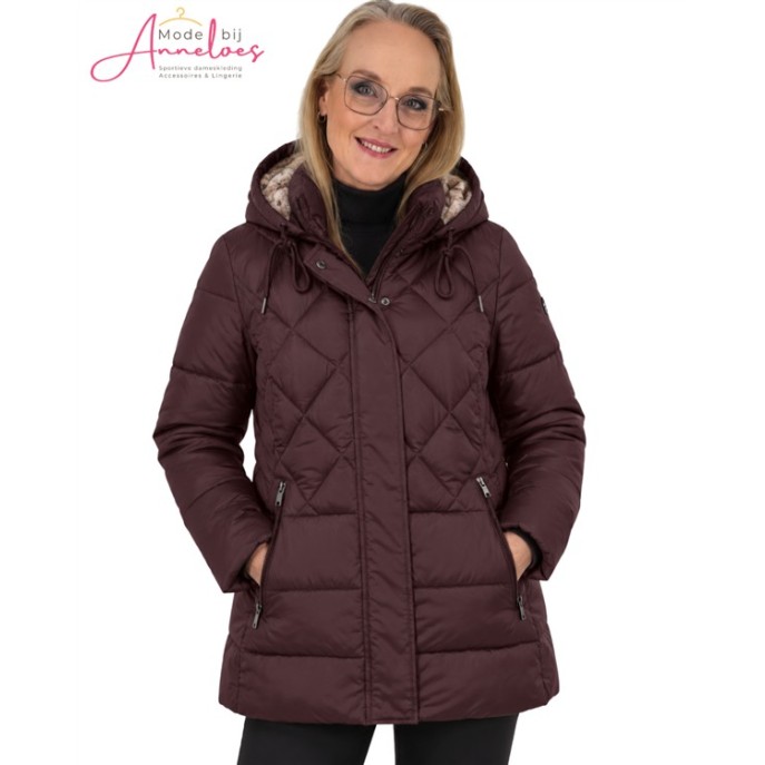 District winterjas Macaron LM11310 Dark Burgundy District winterjas Macaron LM11310 Dark Burgundy