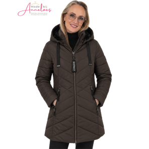 District winterjas Candy LM17320 Dark Brown