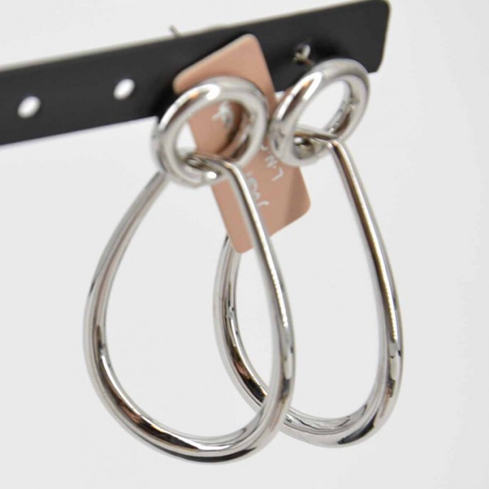 Oorbellen 2 ringen - Zilver