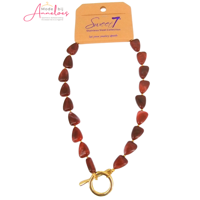 Ketting doorhaal - Port/wijnrood