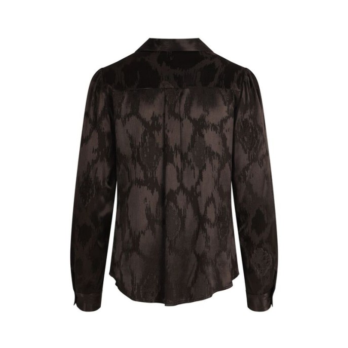 Elvira Blouse Veere satijn Donker bruin Elvira Blouse Veere satijn Donker bruin