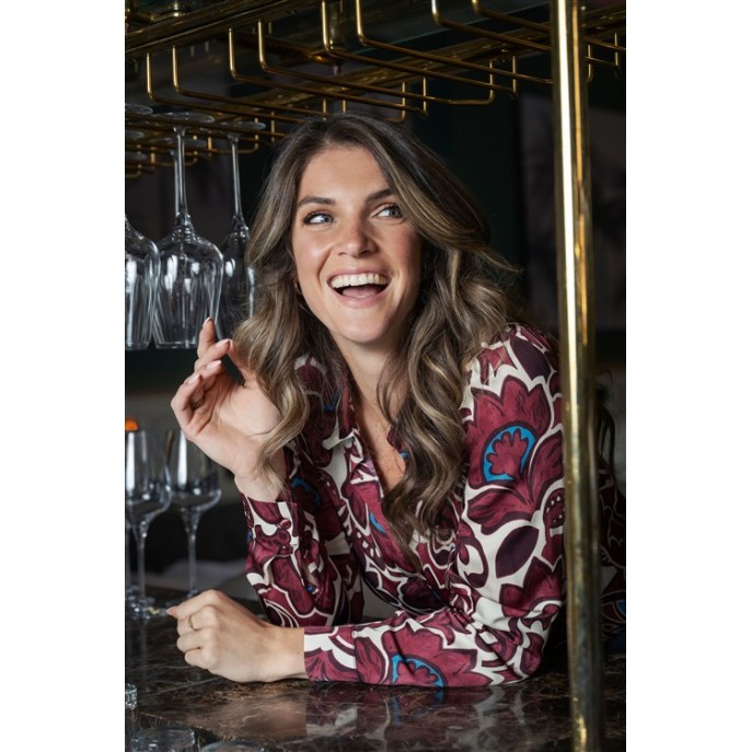 Elvira Blouse June Burgundy