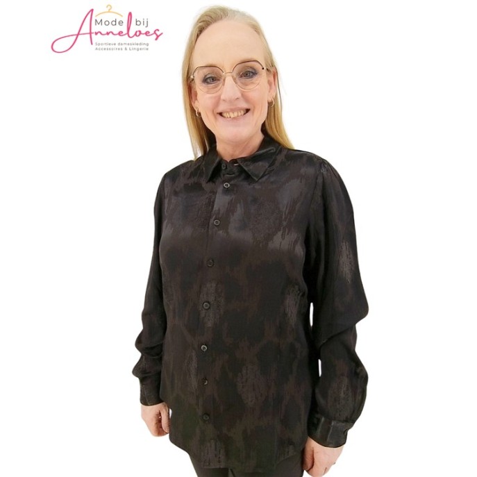 Elvira Blouse Veere satijn Donker bruin Elvira Blouse Veere satijn Donker bruin