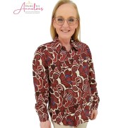 Elvira Blouse June Burgundy