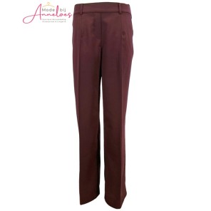 Elvira Broek Rosalie satijn glans Plum