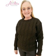 Elvira trui Jill Donker Bruin glitter Elvira trui Jill Donker Bruin glitter