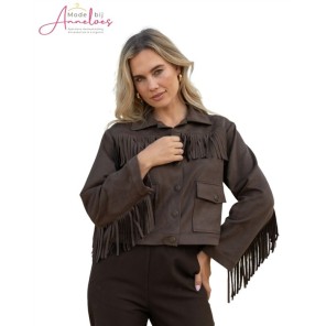 Elvira Jasje Suzy franjes 26-008 - Dark Coffee Elvira Jasje Suzy franjes 26-008 - Dark Coffee