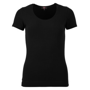 T-shirt KM basis - Zwart